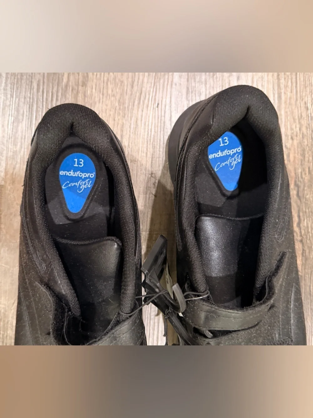 NWT Men’s Black Comfort Walking Shoes - Velcro Strap